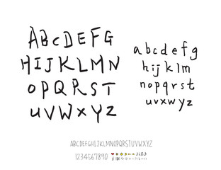 벡터 문자 / 손으로 쓴 글씨체