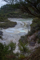 Rotorua New Zealand Thermal Park. Wai-o-tapu. Thermal wonderland. Volcanism.