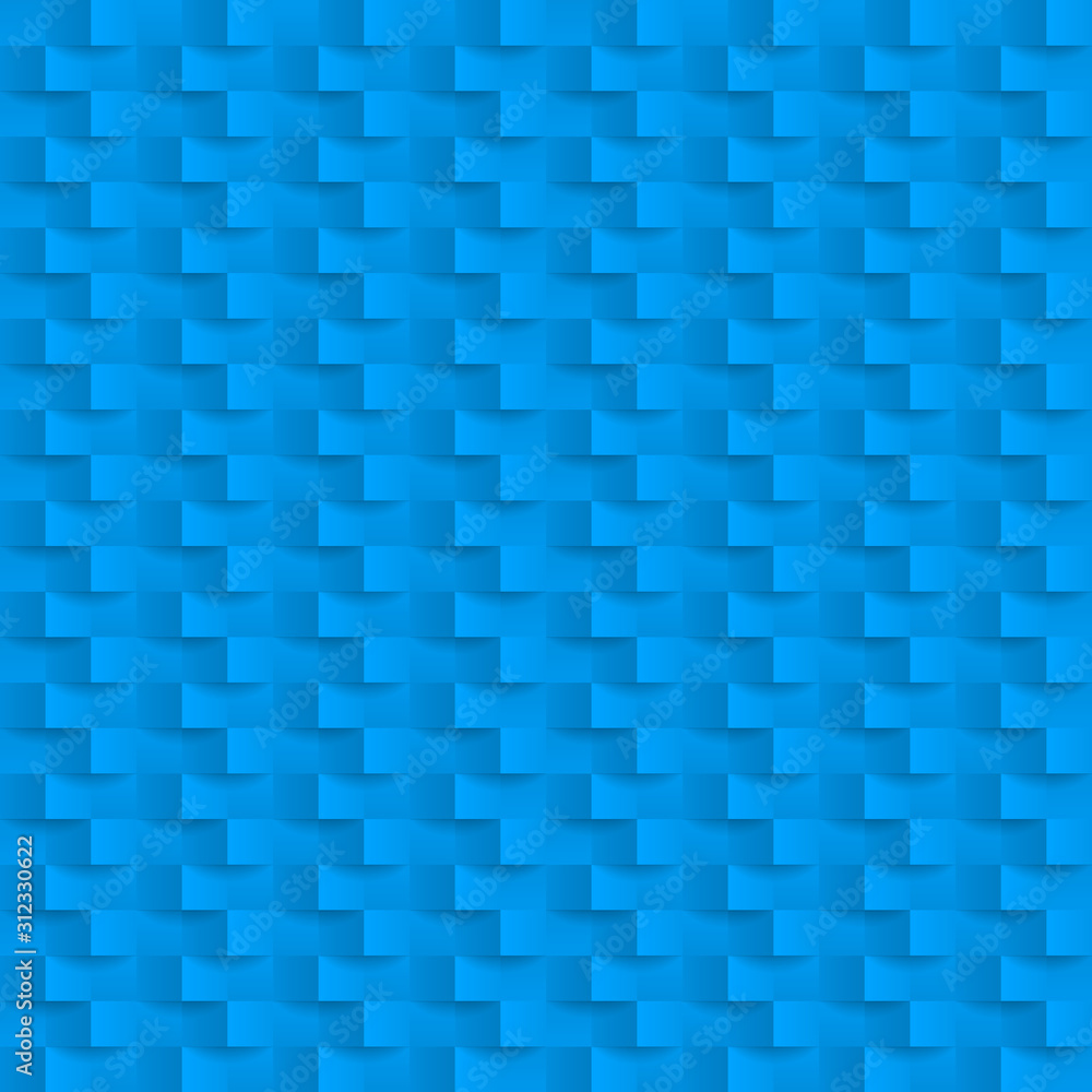 Poster abstract seamless blue pattern of geometric elements