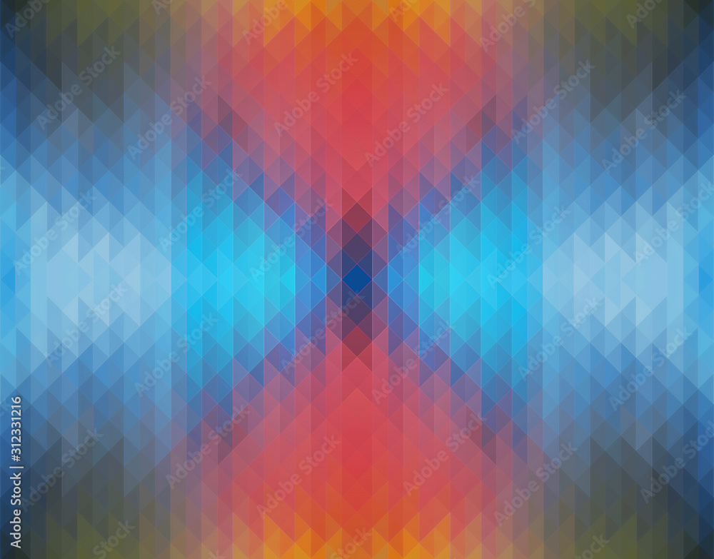 Poster colorful triangular shape background with color gradient. abstract high resolution full frame triang