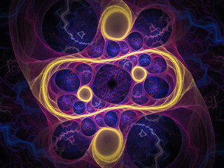 Naklejka premium Fractal Background