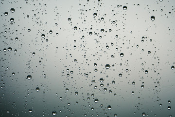 Water drops on window