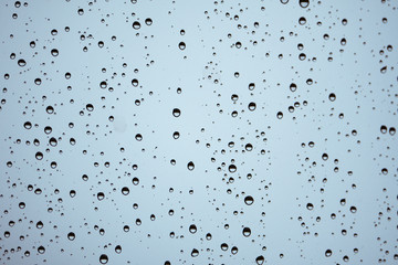 Water drops on window