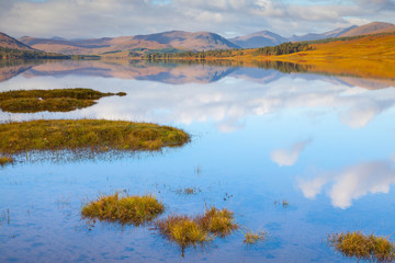 Obraz premium Reflections at Loch Tulla, Scottish Highlands