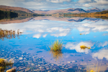 Reflections at Loch Tulla, Scottish Highlands