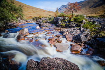 Rapids at the River Etive in Glen Etive © hardyuno