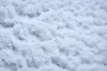 Fototapeta na wymiar Wet snow cover