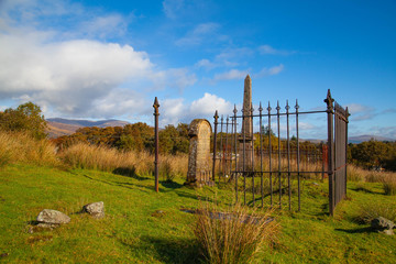 Fototapeta na wymiar Old cemetery near Fort William, Scottish Highlands