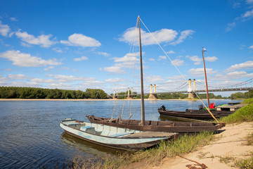 Bord de Loire en Anjou à Montjean sur Loire.