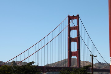 Fototapeta na wymiar golden gate bridge in san francisco CA USA