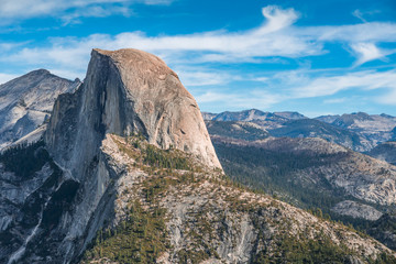 Scenic landscape of Yosemite's Half Dome