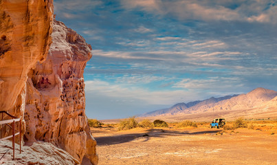 Ecotourism in stone desert areas of the Middle East