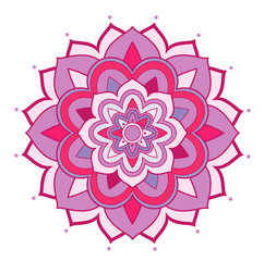 Mandala patterns on isolated background