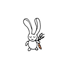 Easter bunny illstration rabbit