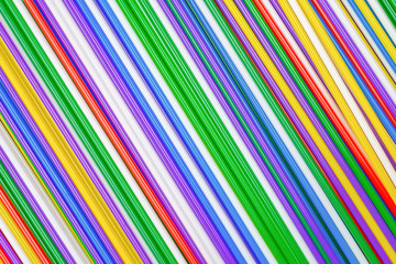 Colorful plastic tubules background.