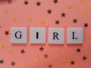 It's a girl - baby announcement