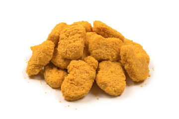 Nuggets isolated on a white background.