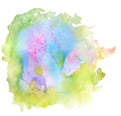multicolor watercolor background, paint stain