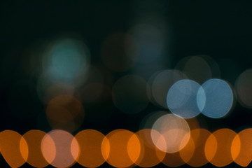 Natural defocused New York city night  lights bokeh abstract background.