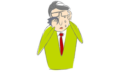 卒業式の男性教師パターン