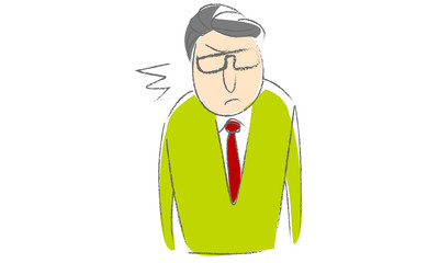 卒業式の男性教師パターン