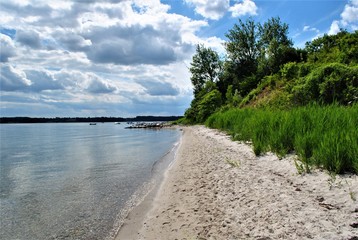 Fototapeta na wymiar Hejlsminde Beach in Denmark.
