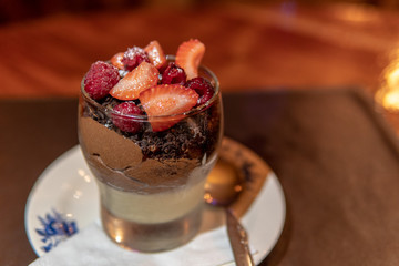 Berry and Chocolate Mousse Dessert