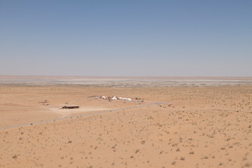 A tourist camp in the Kyzylkum Desert (Uzbekistan)