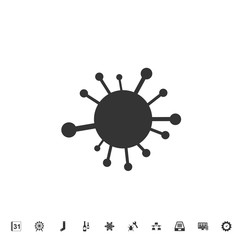 bacteria virus icon vector illustration for graphic design and websites