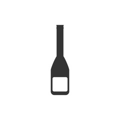 wine bottle icon vector illustration for graphic design and websites