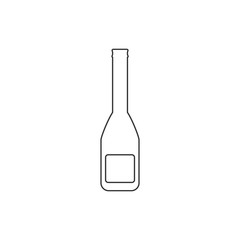 wine bottle icon vector illustration for graphic design and websites