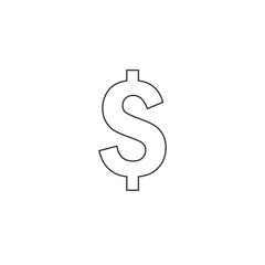 dollar sign currency icon vector illustration for graphic design and websites