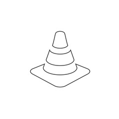 traffic cone icon vector illustration for graphic design and websites