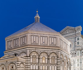 Fototapeta na wymiar Florence Baptistry (Battistero di San Giovanni).