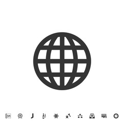 globe world icon vector illustration for graphic design and websites