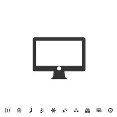 monitor icon vector illustration for graphic design and websites