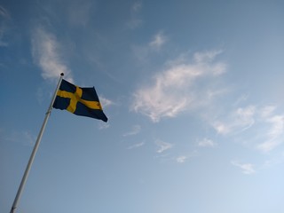 flag in the sky