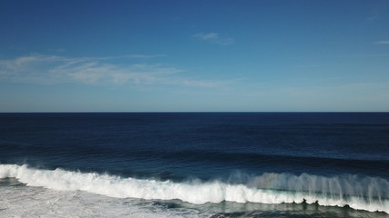 Relax watching the sea the waves and the horizon