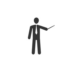 teacher icon vector illustration for graphic design and websites