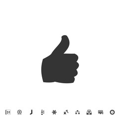thumbs up icon vector illustration for graphic design and websites