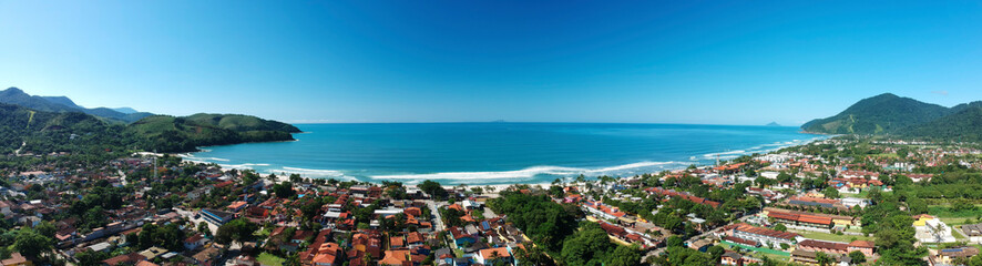 Fototapeta premium Plaża Maresias. Słynne miejsce w Sao Paulo w Brazylii