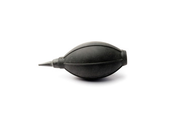 black air blower isolated on white background