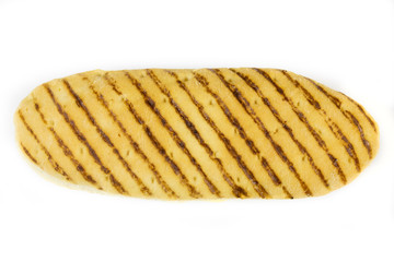 panini sandwich on a white background