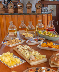 wine and cheese platter