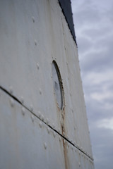 The Erie Harbor North Pier Lighthouse. Located on the Presque Isle State Park in Erie, Pennsylvania. 