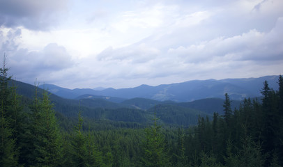 In the mountains before a thunderstorm