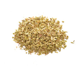 Dried Oregano on white