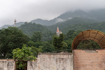 VIew of Ashram from our Yogashala
