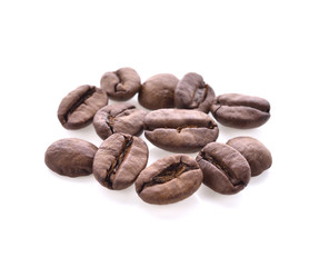 Coffee bean isolated on white