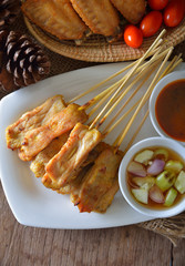 Pork Satay with Peanut Sauce